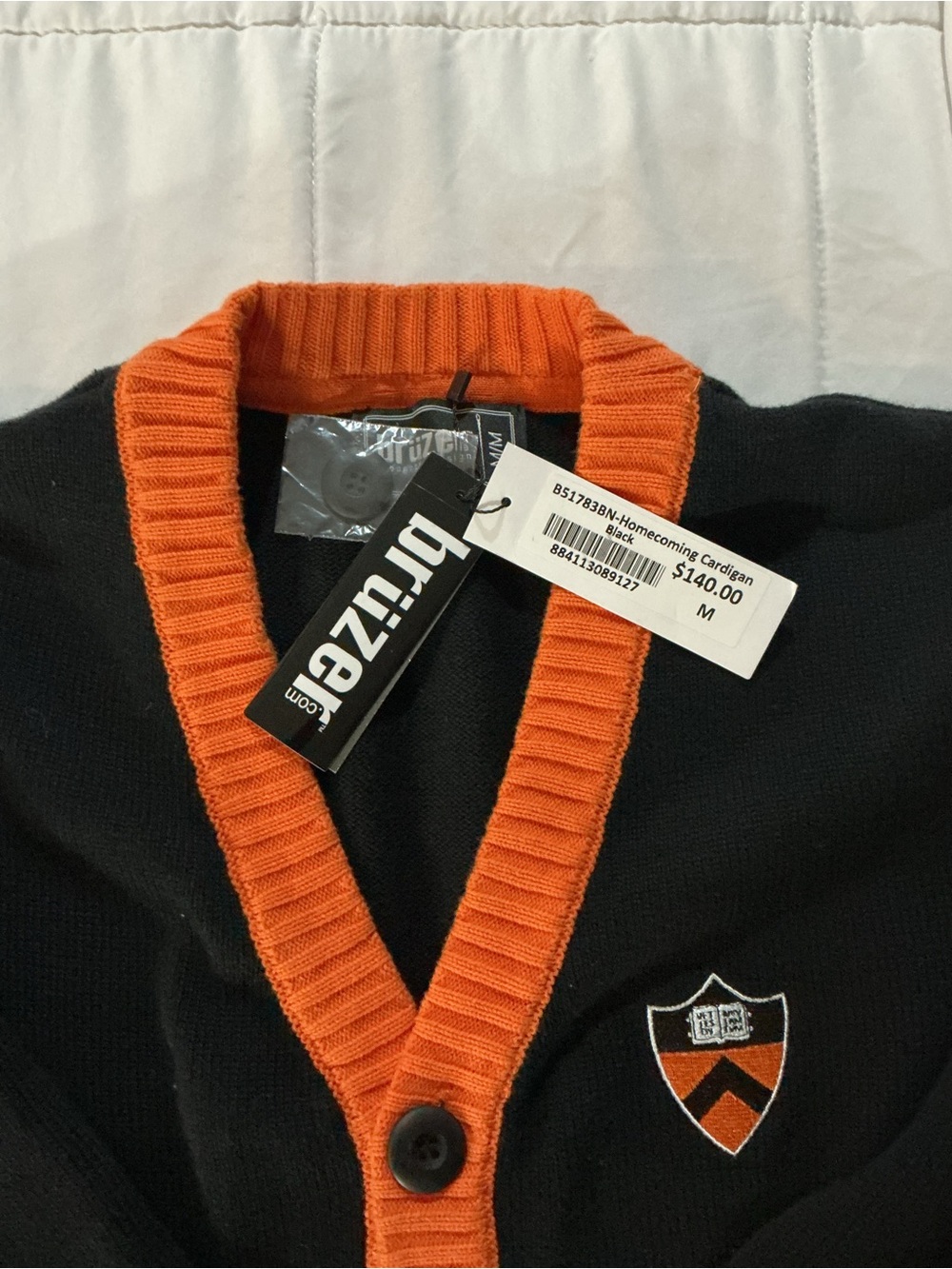 Princeton Homecoming Cardigan by Bruzer NWT Medium #Back to School #Princeton